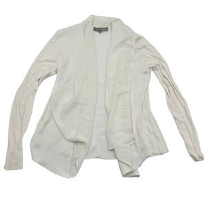 Lola and Sophie White Chifon Ruffle Cardigan